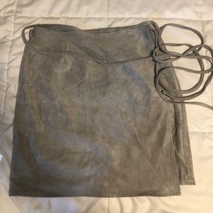 Suede Grey skirt